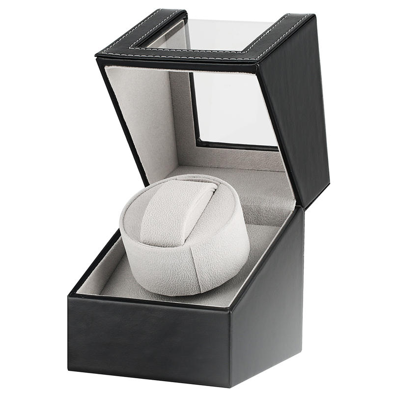 AU/EU/US/UK enchufe Mini Motor Shaker reloj bobinador negro relojes Motor rotador soporte caja de exhibición caso de lujo