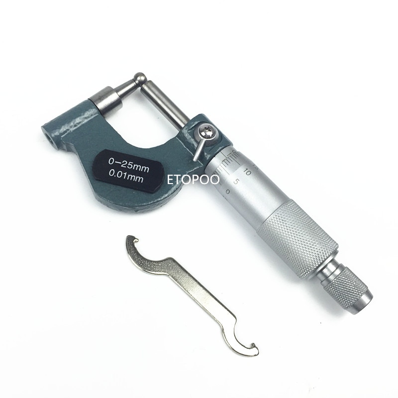 0-25mm Rohr Mikrometer dicke mikrometer mit trommel kopf Zauberstab rohr dicke-Sauerei werkzeuge