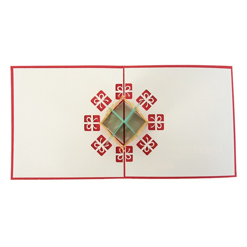 Card 3D pop-up Christmas tree greeting card unique postcard invitation Christmas card