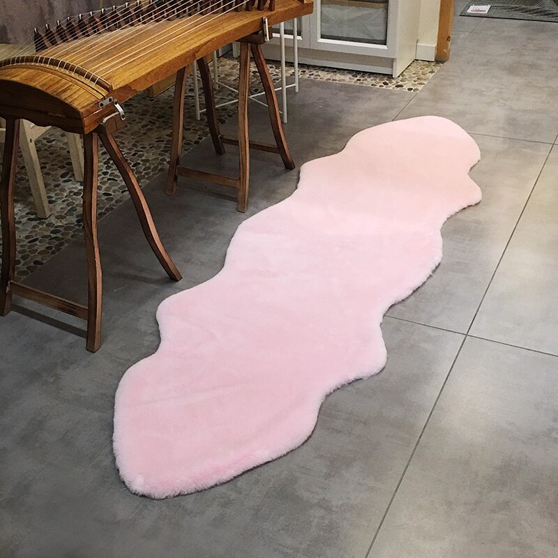 ROWNFUR-tapis de sol à poils artificiels, moelleux, lavable, en fausse fourrure, à la , pour salon et chambre à coucher,