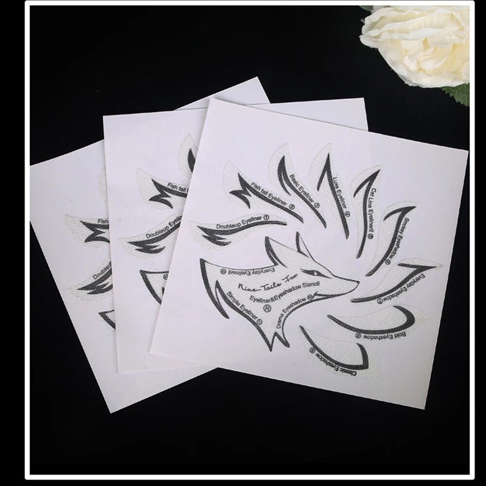 24 Pcs Eye Make-Up Stencils Wenkbrauwen Oogschaduw Make Template Sticker Kaart Stencils 12 Stijlen Sjablonen Te Gebruiken Stencils