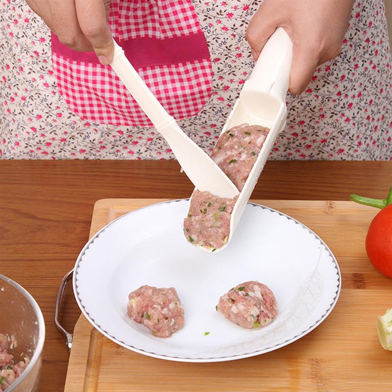 Plast köttbulle tillverkare fyllda köttbulle köttbiffar fisk räkor boll tillverkare mögel tillverkare kök gadget diy köketillbehör