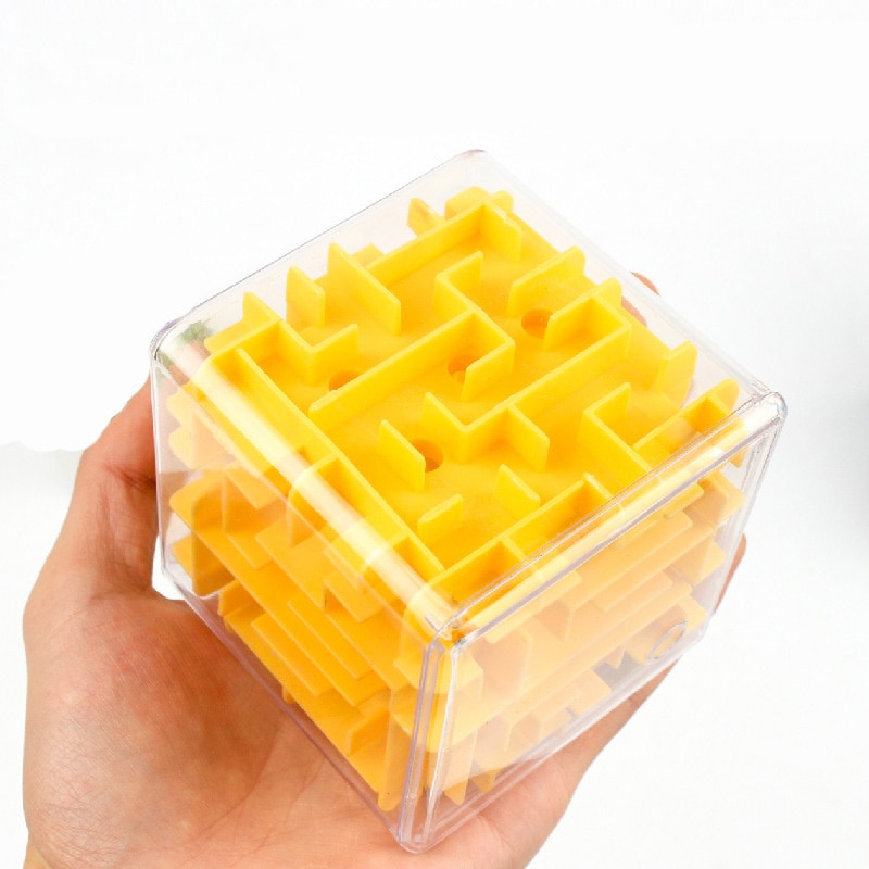 Speelgoed Voor Tieners 3D Doolhof Magische Kubus Puzzel Transparante Zeskantige Speed Cube Rollende Bal Game Cubos Doolhof Kinderen educatief