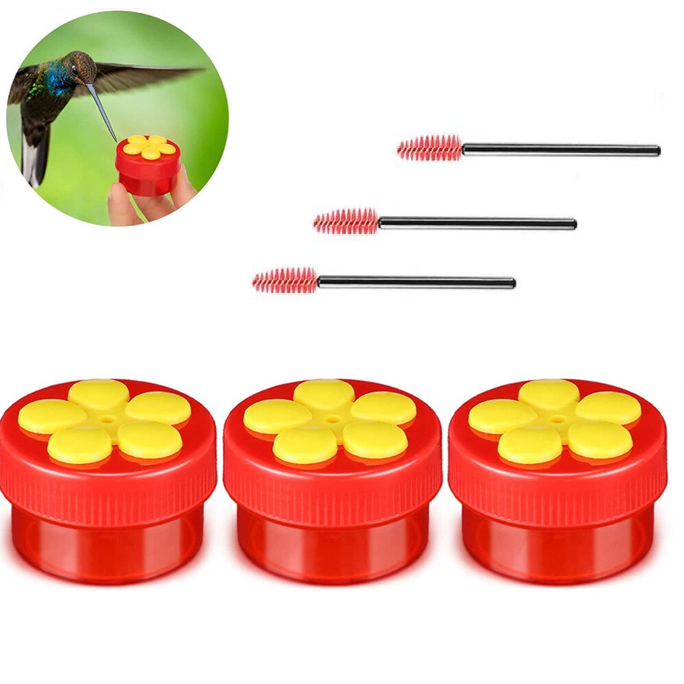 1pc Mini Handheld Hummingbird Feeders Garden Bird Feeder With Perch Cleaning Brush Suction Cup Outdoor Garden Pet Accessories