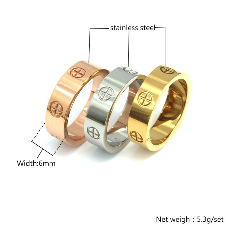 PZ Edelstahl oben frauen männer Schmuck liebe ringe luxus hochzeit Schmuckstück paar liebhaber ringe