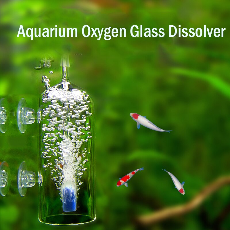 Akvarium iltglasopløser opløser luftning  co2 diffusordispenser fisketank forhindrer stænkboble luftsten kæledyrsforsyninger