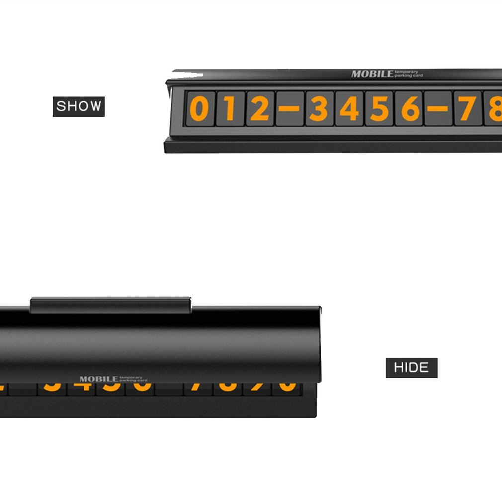 Car Temporary Parking Card Parking Sign Car Number Plate Docking Mobile Phone Number Plate
