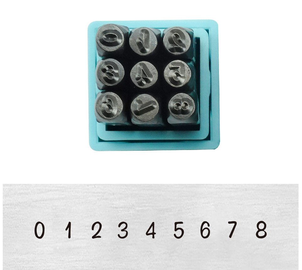 3mm Jewelry Metal Stamping Set Letter Number Steel Punching Kit DIY LOGO Alphabet Bracelet Ring Stamp Leather Silver Branding