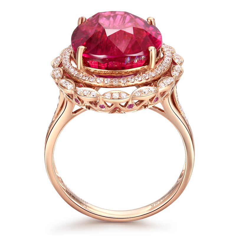 Anillos Yuzuk luxe 100% 925 argent Sterling ovale rubis saphir pierre gemme mariage fiançailles Simple bague bijoux redimensionnable: Default Title