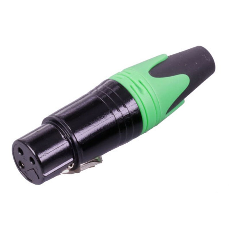 1pc nc3 mxx& nc3 fxx xlr-kontakt , 3 pinner, lodding xl hannplugg & hunnkontakt lydmikrofonkontakt til mikrofon , 7 farger tilgjengelig: 1pc grønne hunner