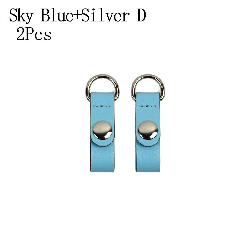 2 Stuks Clip Sluiting Bevestiging Voor Obag Schouderbanden Platte Haak Kleurrijke Attachment Clip Pu Lederen Metalen Haak Clip Voor opocket: 9