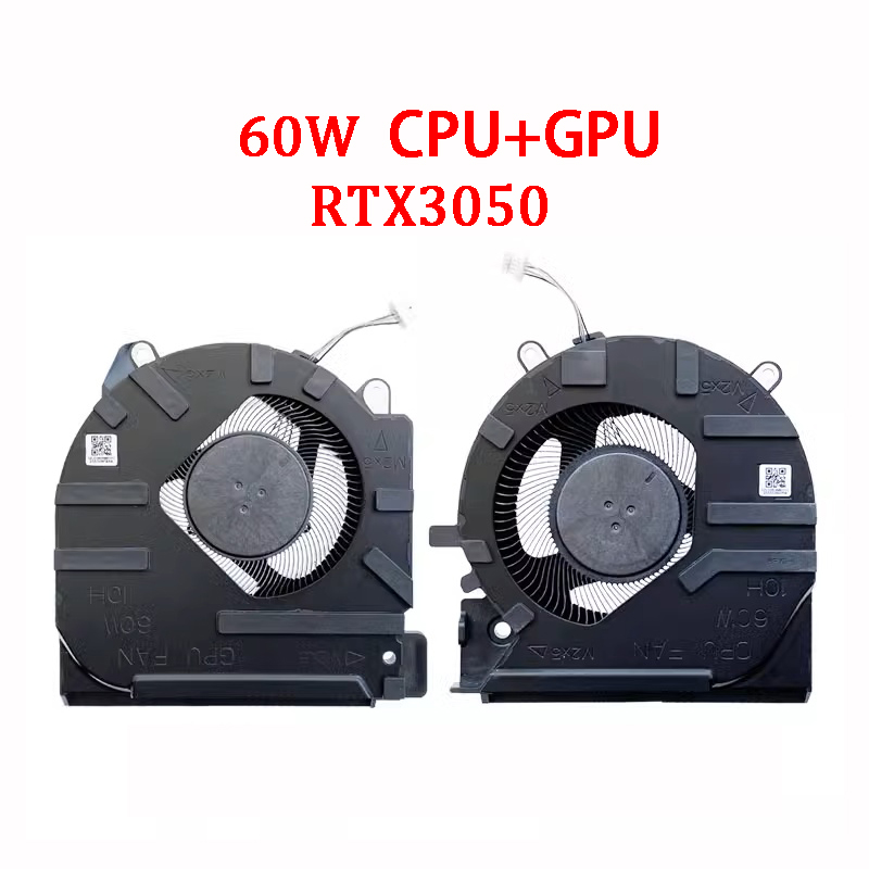 ventilador de refrigeración genuino para CPU de ordenador portátil GPU para HP Victus 7/8 16-D 16-E TPN-Q263 Q264 M75721 M75723 M7572 80W 60W: green