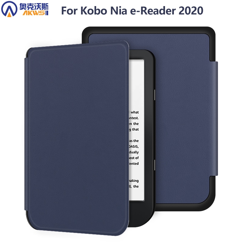 Smart Case Voor Kobo Nia Ereader Pu Lederen Slim Cover Voor Alle Kobo Nia 6 Inch Lightweigh auto Sleep Funda Capa