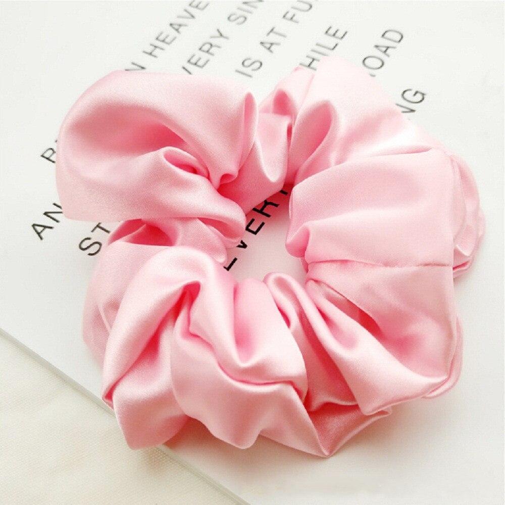 Faux Zijde Chouchou Vrouwen Meisjes Elastische Haar Elastiekjes Accessoires Gom Voor Vrouwen Tie Haar Ring Touw Paardenstaart Houder