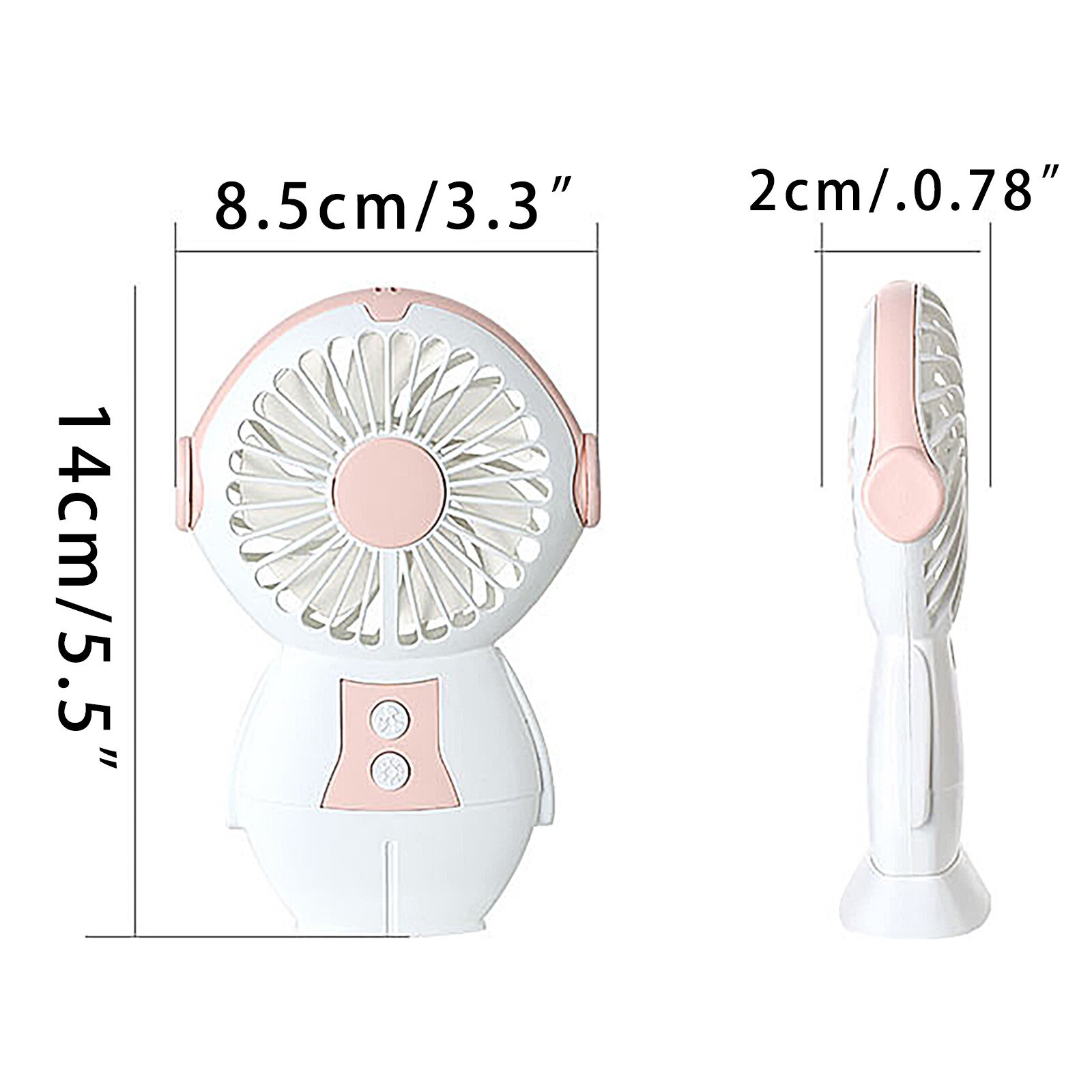 Mini Usb Ventilator Draagbare Elektrische Opladen Ventilator Met Licht Handheld Kleine Desktop Elektrische Ventilator Zomer Handy Air Cooling Fans