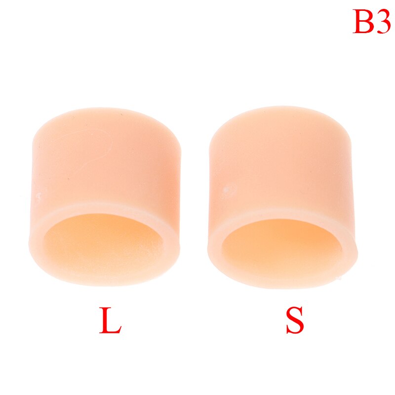 2 stuks vinger- en teenbeschermers van siliconengel ter verlichting van pijn en ter voorkoming van blaren: Multi