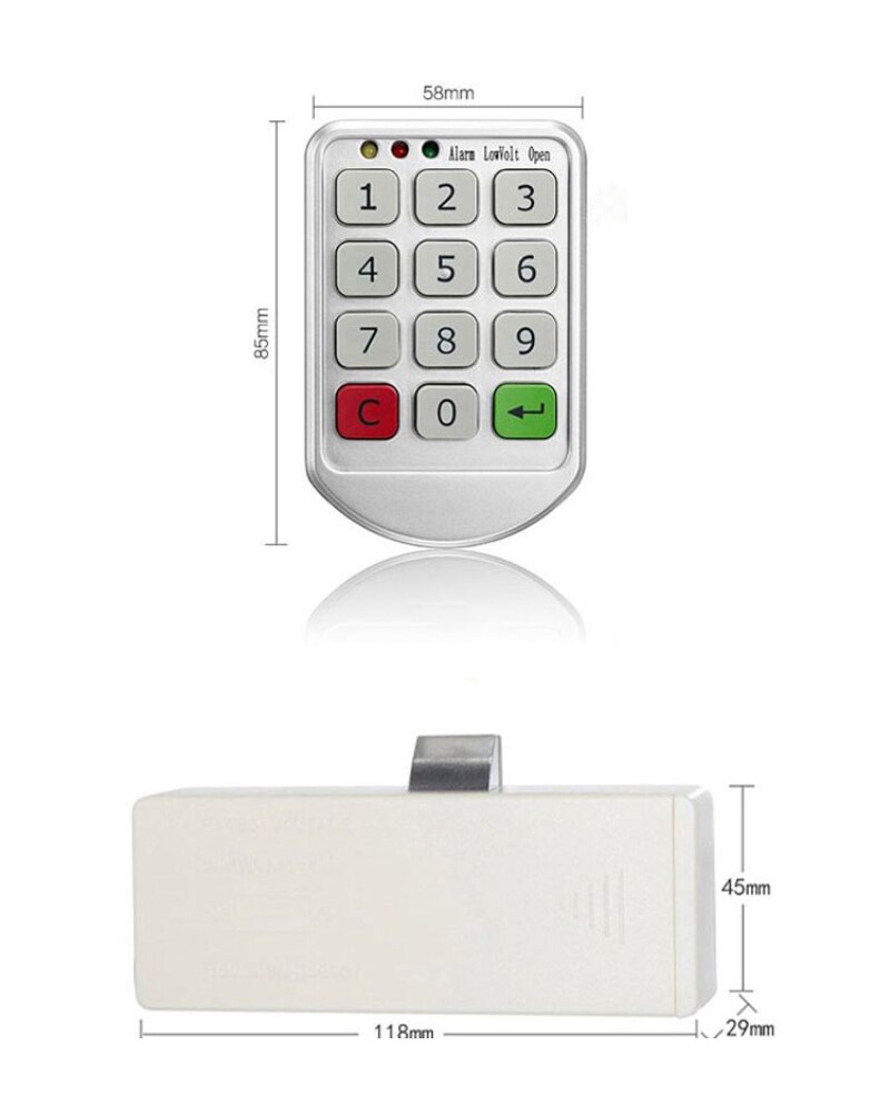 Cerraduras inteligentes para armario, cerradura electrónica con teclado y contraseña, cerradura de código de combinación Digital para armario/puerta, Hogar Inteligente
