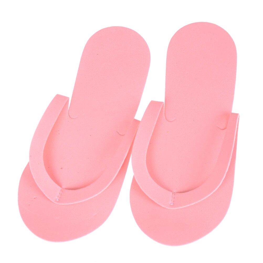 Non Slip 12 Pairs Disposable Foam Slippers Spa Ped Grandado 6747