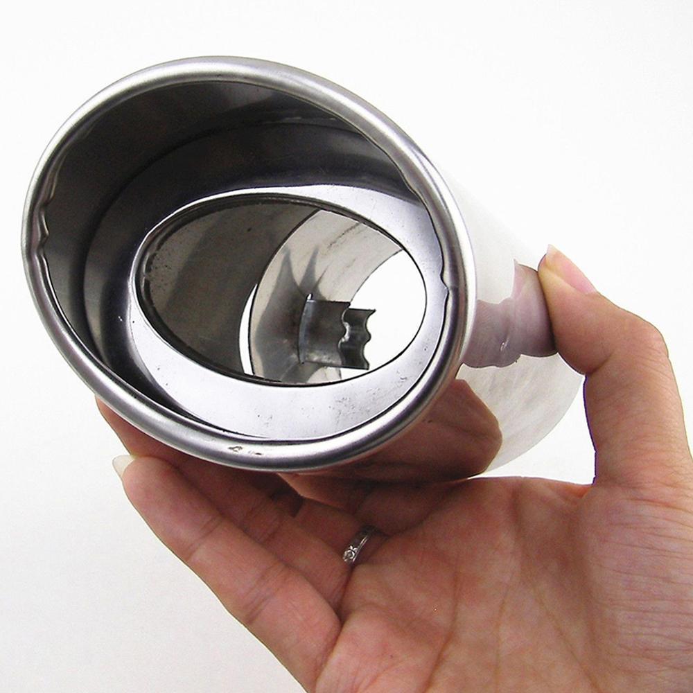 63mm Auto Achter Ronde Uitlaatpijp Staart Uitlaat Tip voor 1.5-2.2 Uitlaat Volume Staart Keel Rvs auto Uitlaat Tip