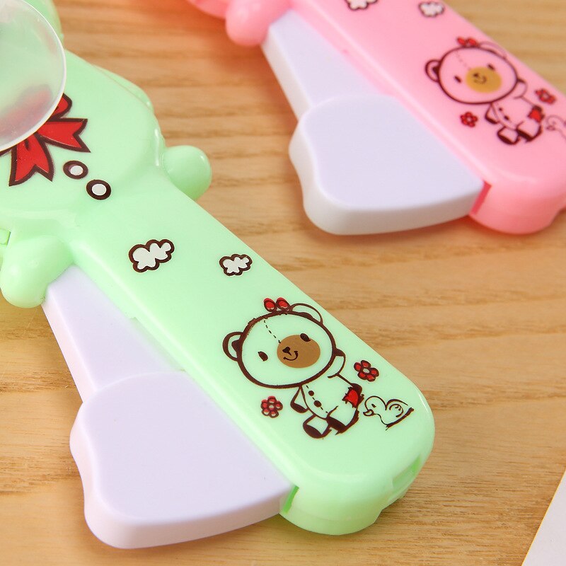 Cartoon Cubs Handdruk Ventilator - Handmatige Mini Airconditioner - Draagbare Zomer Koeler