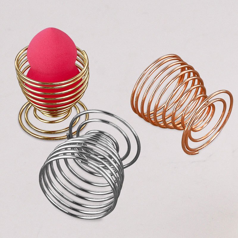 Soportes para esponja de maquillaje, soporte para exhibición de esponjas, esponja difuminadora de mezcla en forma de calabaza, soporte para secado, soporte para esponja para maquillaje, herramientas de belleza