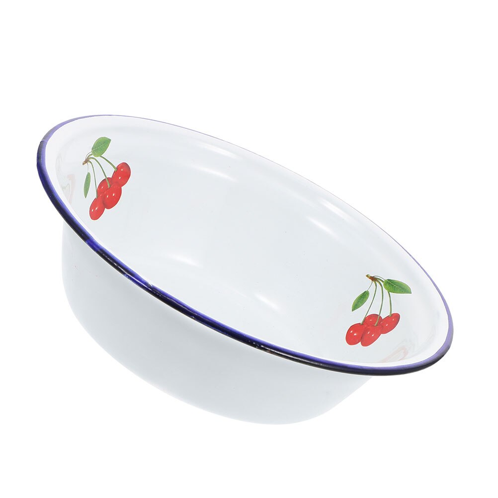 Old-fashioned Enamel Basin Retro Storage Basin Kitchen Supply Noodle Bowl