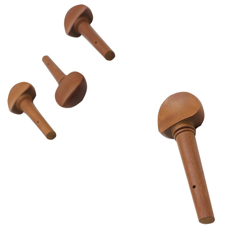 4 Stuks 4/4 Viool Fiddle Tuning Peg Set Jujube Houten Vervanging Voor 4/4 Viool
