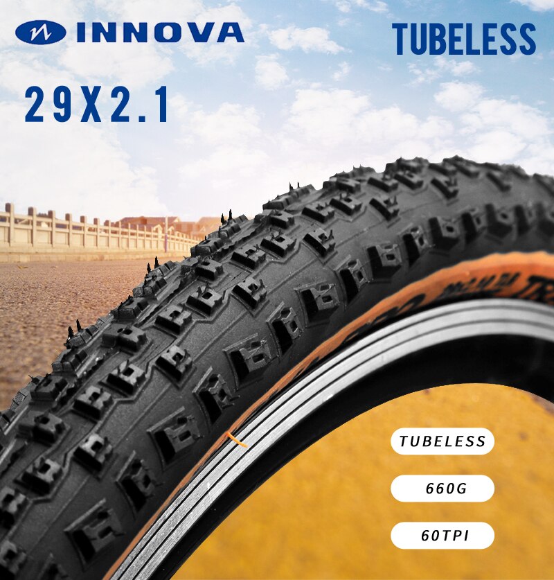 Innova 29*2.1 mtb tlr tubeless cykeldæk 60 tpi tubeless ready mountain bike dæk 29er am fr xc ultralight 660g