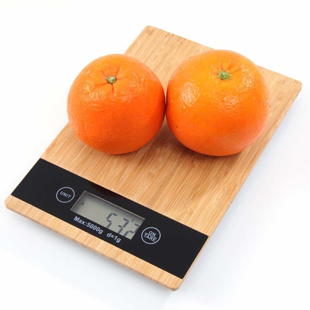 Bamboo Wood Scale Kitchen Measuring Digital Scales Electronic Food Scales Tools for Kitchen Measuring Accessories