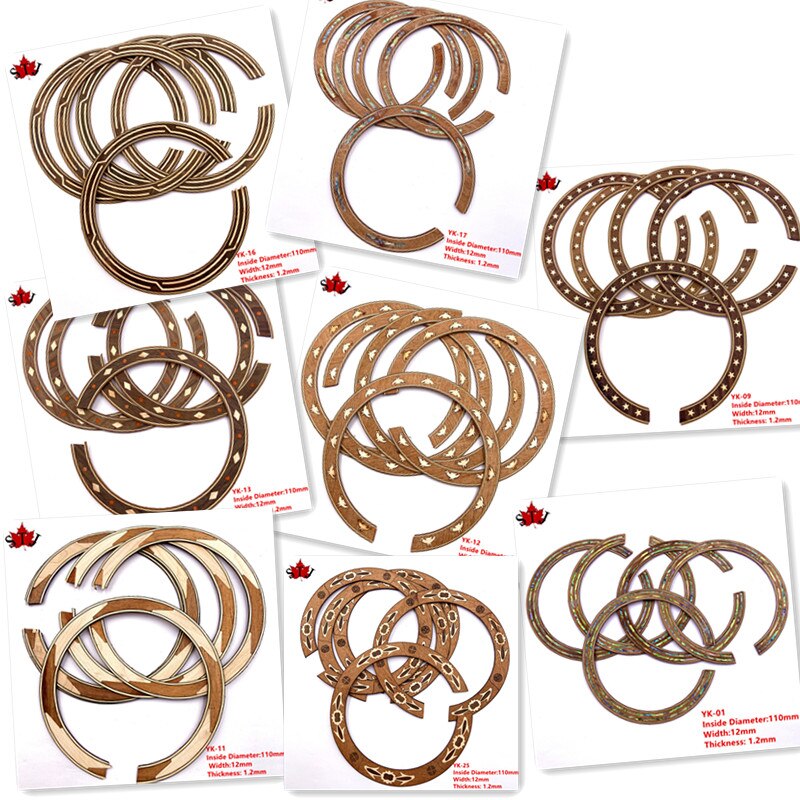 Rosette pour guitare acoustique classique, 2 pièces, cercle en bois de rose, trou de son, incrustation de décalcomanie, pièces de guitare acoustique