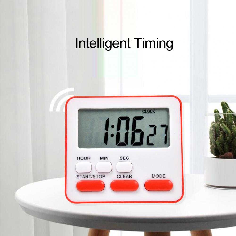 Digital Alarm Clock Magnetic Attraction On Fridge Oven Timer For Student Time Manager Small Multifunctional Cooking Timer