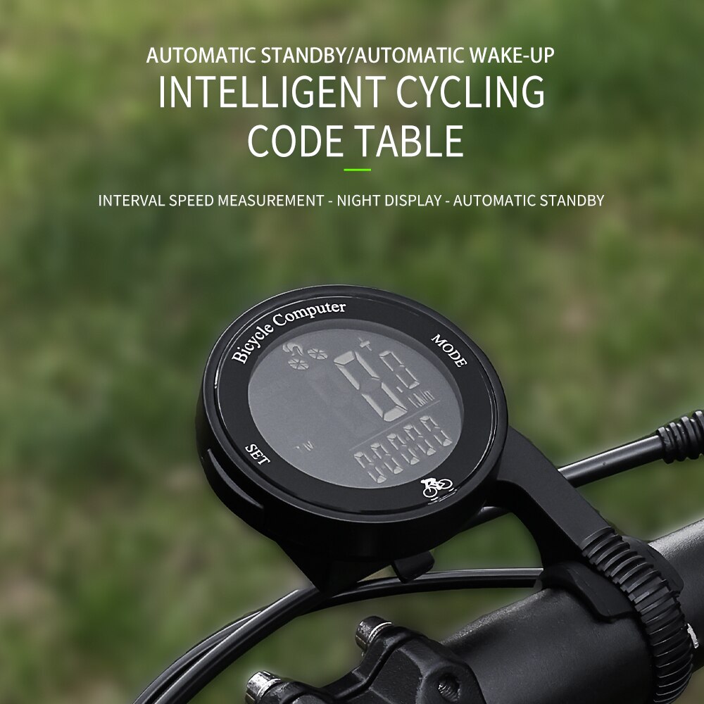 Eslnf computador de bicicleta sem fio, odômetro multifuncional, tela lcd, velocímetro de ciclismo, mountain bike, medidor de velocidade