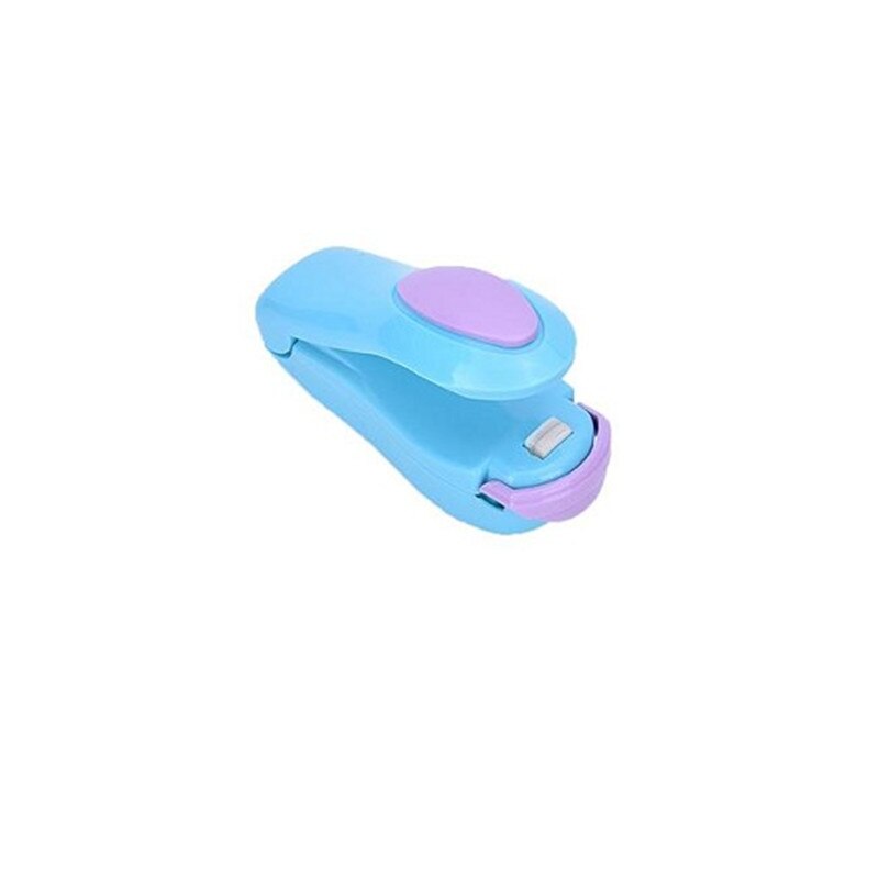 Draagbare mini warmtesealer impulssealer seal verpakking plastic zak impulssealer seal verpakking plastic zak werkgereedschap: Hemelsblauw