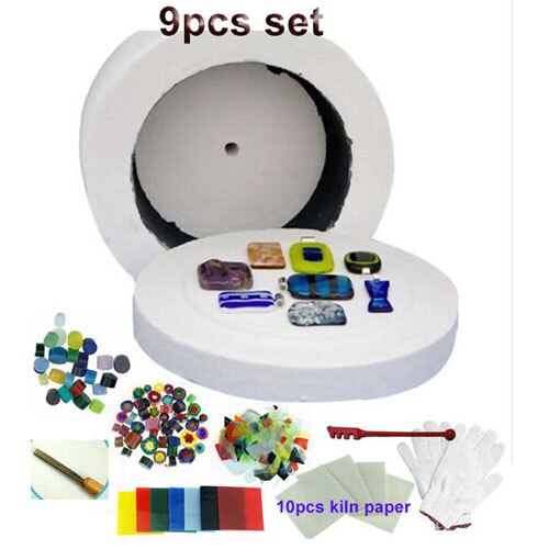 Artesanía costura DIY joyería manual haciendo grandes microondas horno de fusión de vidrio hornos para cerámica accesorios suministros de herramientas: Small kiln set