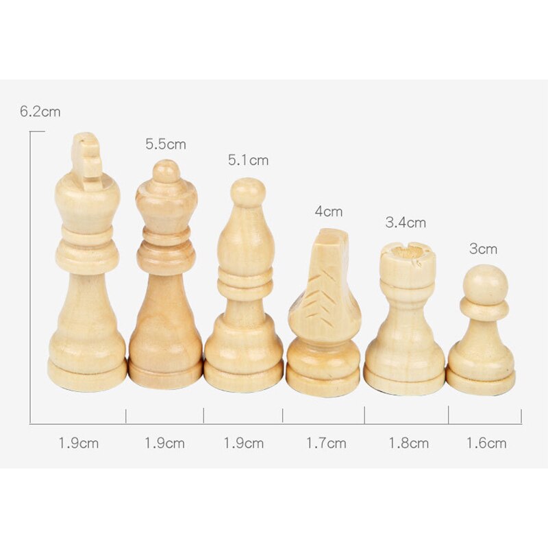 Magnetisches, faltbares schachspiel aus holz, tragbares unterhaltungsbrettspiel mit schachbrett