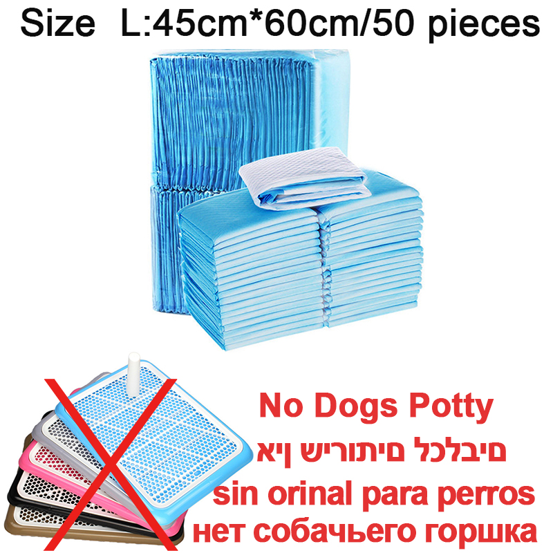 Pet Supplies Toliet Training Plastic With Pillar Toilet Mat Training Potty Dog Pad Tray Toilet Training Urinary Trainer Pee Pad: 50 diapers