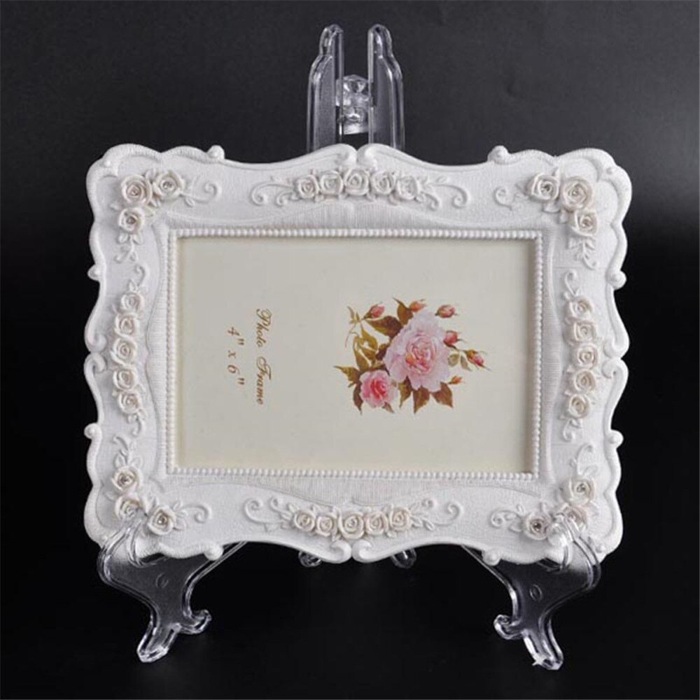 2Pcs/Set Transparent Photo Frame Holder Plastic Picture Support Frame Rack Support for Frame 3/4/5inch