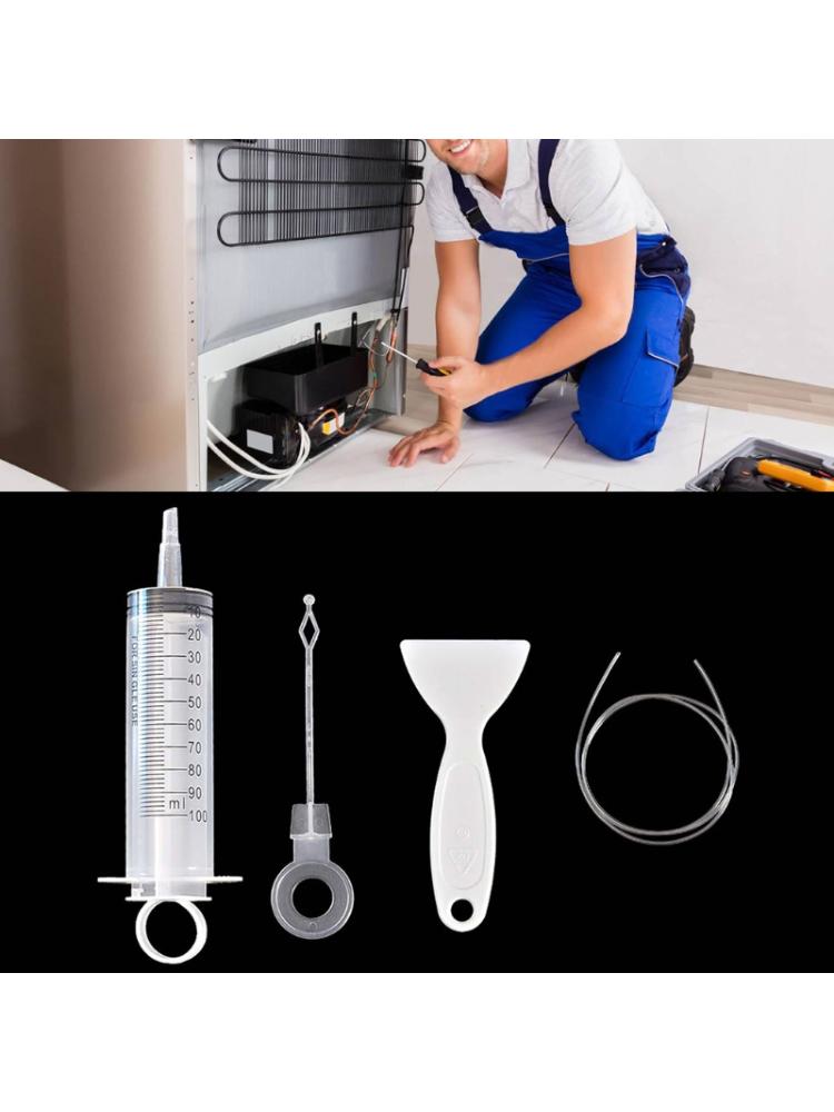 4 stuks/set koelkast ontstopper reiniger ijsschep pijp bagger gat borstel  p0re