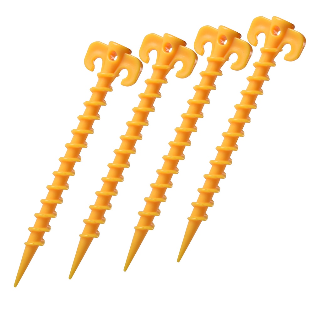 5Pcs Tent Nagels Grond Nagels Outdoor Camping Trip Tent Peg Grond Nagels Schroef Nail Stakes Pinnen Plastic Zand Pinnen tent Stakes Peg