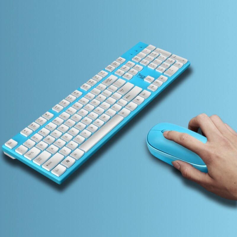 2.4G Wireless Keyboard And Mouse Combination, Waterproof, Compatible With Window XP, Vista, Win7, Win8, Win10.