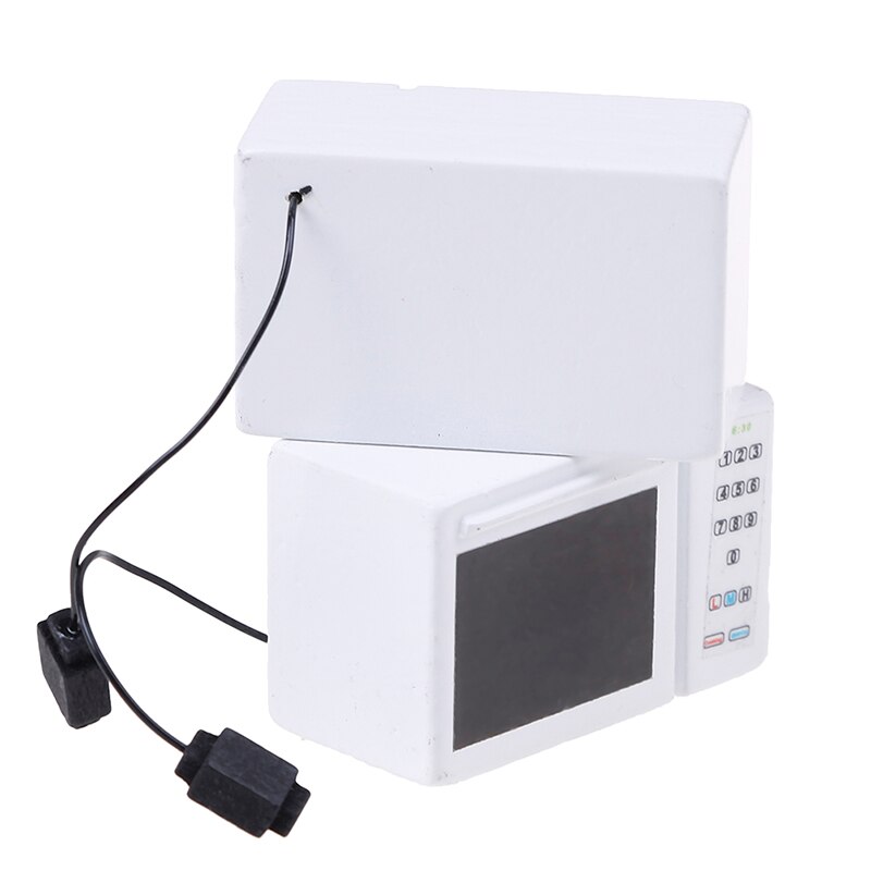 1/12 przybory kuchenne zestaw garnków dla miniaturowy domek dla lalek domu akcesoria kuchenne Model (kuchenka mikrofalowa)