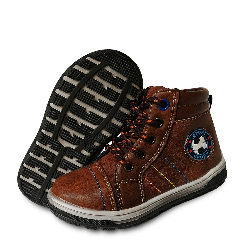 1pair Children arch support Ankle Boot Baby Boot , slip-resistant Kids/Child Boy Sport Shoes: Brown / 11