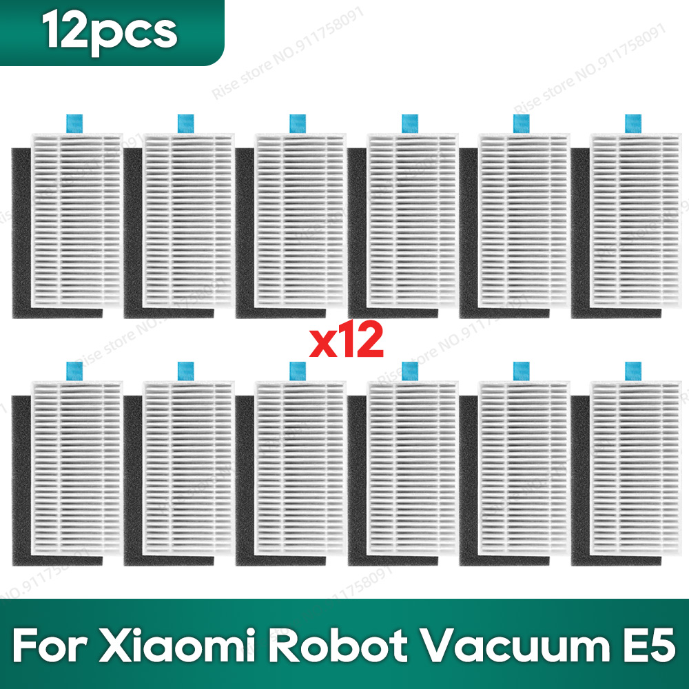 Compatível com os acessórios de reposição do Xiaomi Robot Vacuum E5, Filtro de Mop, Escova Lateral, Pano de Limpeza.: Lavanda