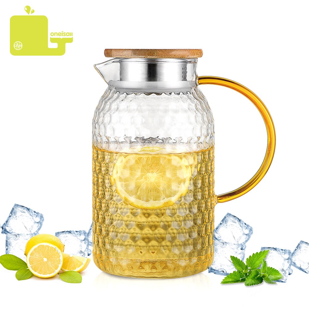 Vandkande glas vandkande 1500ml varmebestandige vandkande firkantet kedel kogende til te