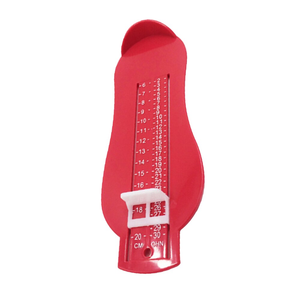 Baby fod måle legetøj plast sko størrelse måling indlejring legetøj sko fittings måle legetøj: Rød