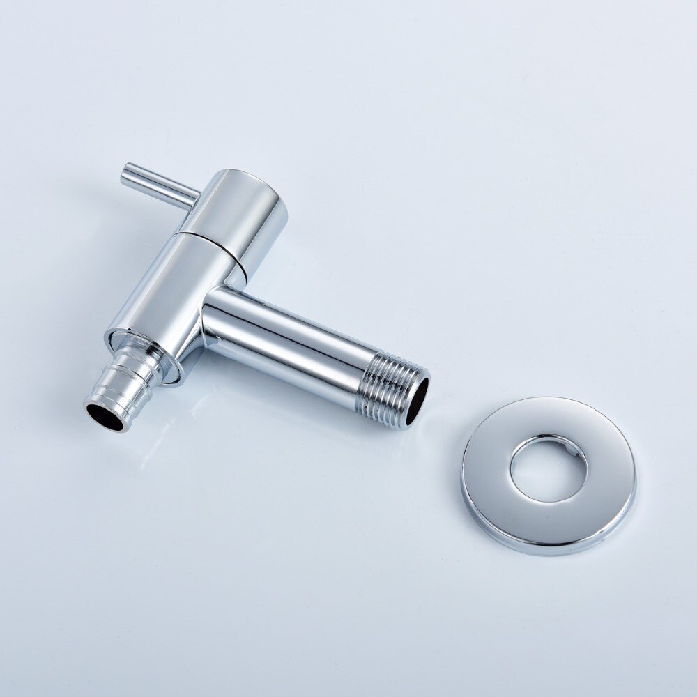 Brass Bibcock Chrome Wall mounted Washing Machine Faucet Bath Toilet Mop Pool Taps Angle valve for Washing machine