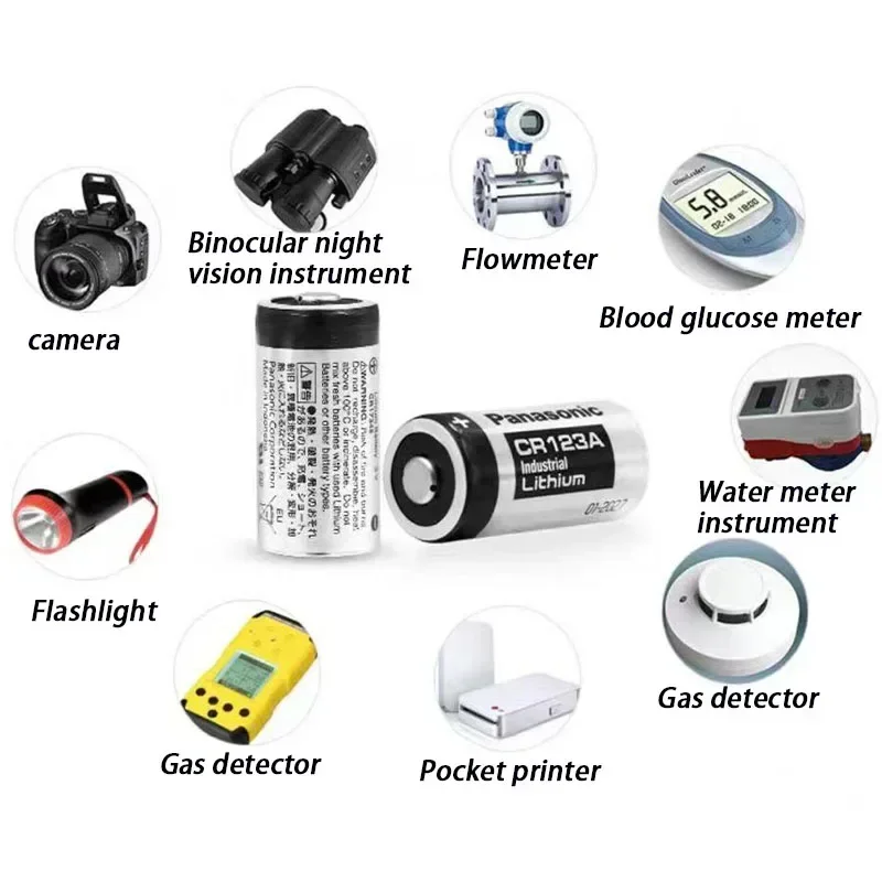 Oryginalna bateria litowa Panasonic 123 3 V Arlo CR123A CR17345 DL123A EL123A 123A