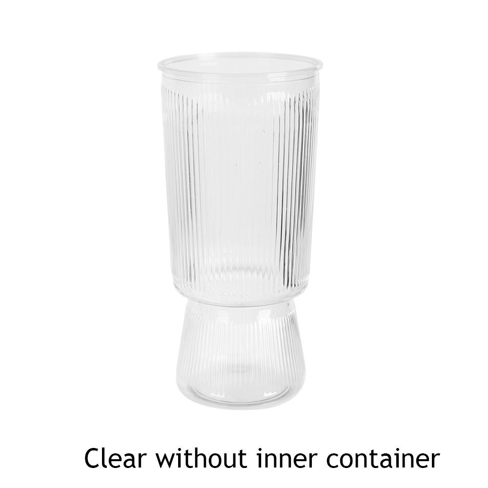 Imitatie Vazen Waterloze Teelt Planter Potten Zelf Water gevende Bloempotten Plastic Vaas Scandinavische Stijl Transparante Bloemenvaas: Rood