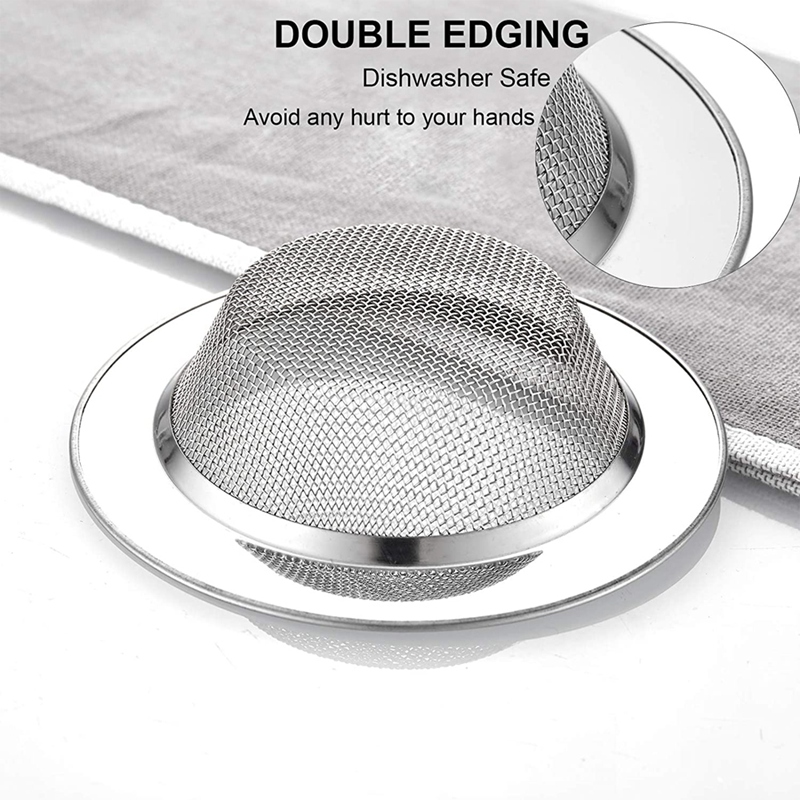 GTBL Kitchen Sink Filter, Stainless Steel, Kitchen Sink Drain Filter,2 Pieces