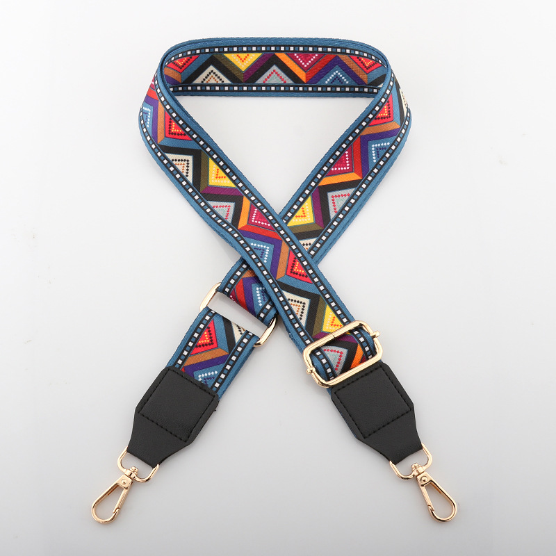 Nylon/Katoen Tas Riem Vrouw Gekleurde Bandjes Voor Crossbody Messenger Schoudertas Accessoires Verstelbare Geborduurde Riemen Riemen